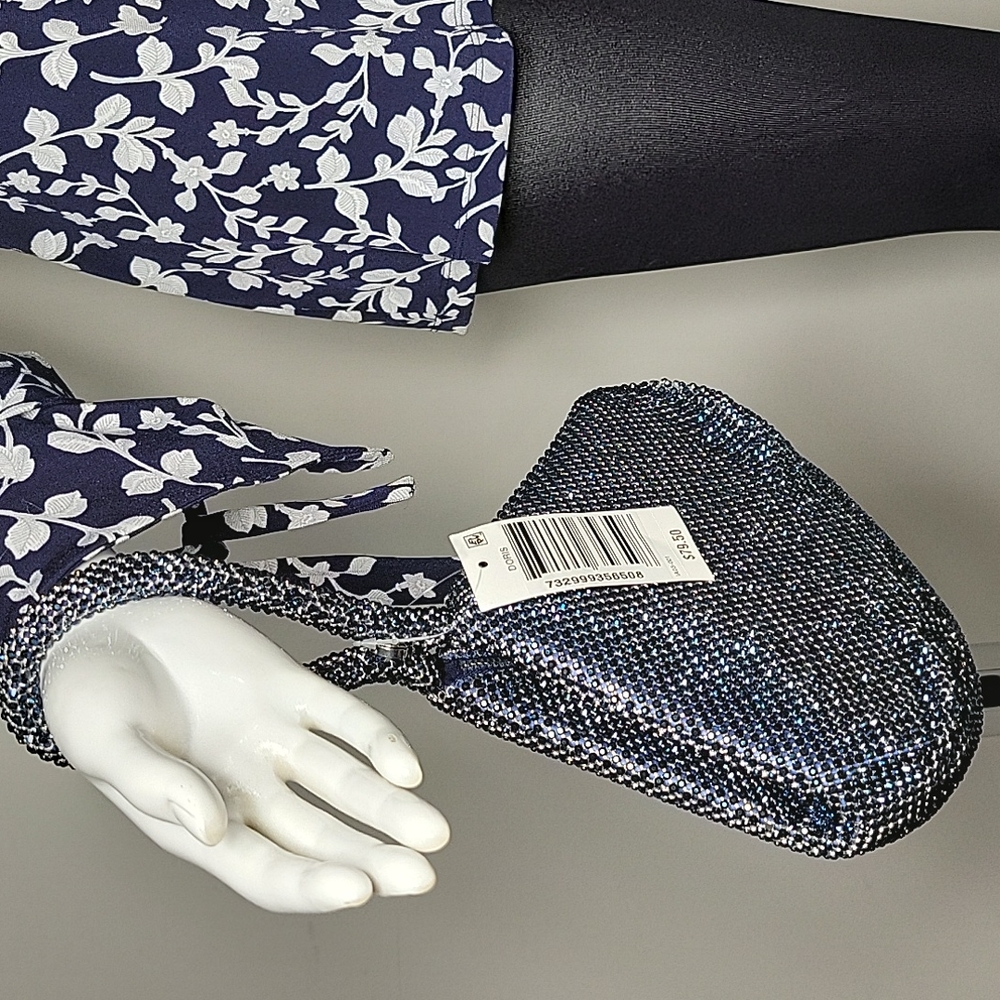 NWT INC International Concepts Doris Sparkle Mesh Pouch